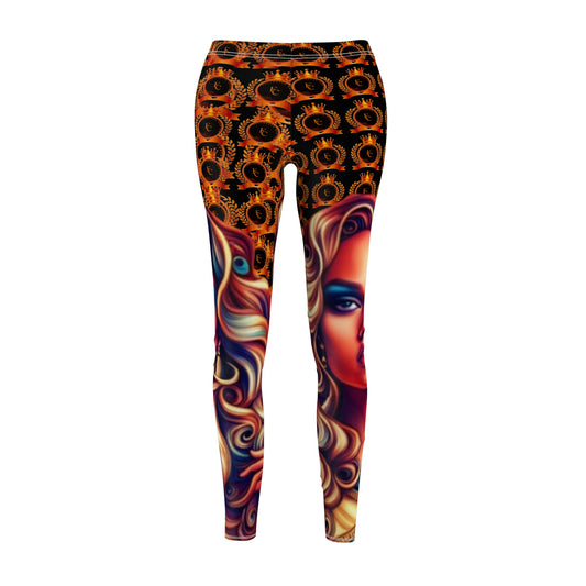 kokorepublicn Women's Cut & Sew Casual Leggings (AOP)