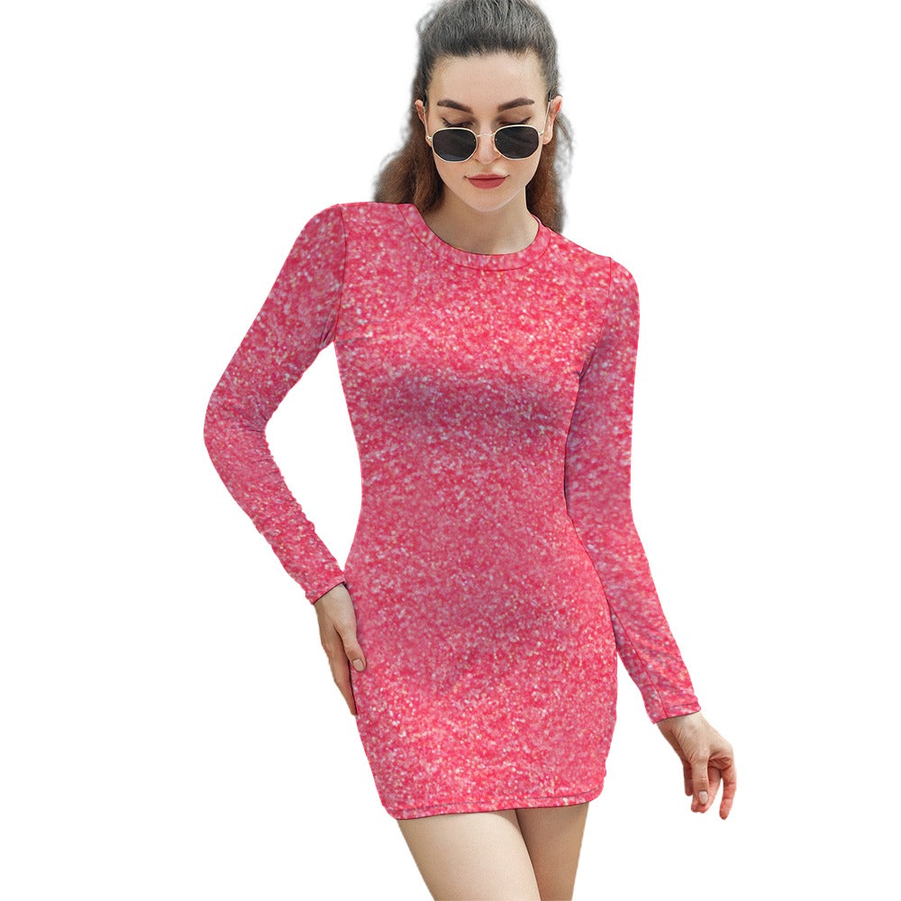 kokorepublic Women's Elegant Long Sleeve Skinny Dress