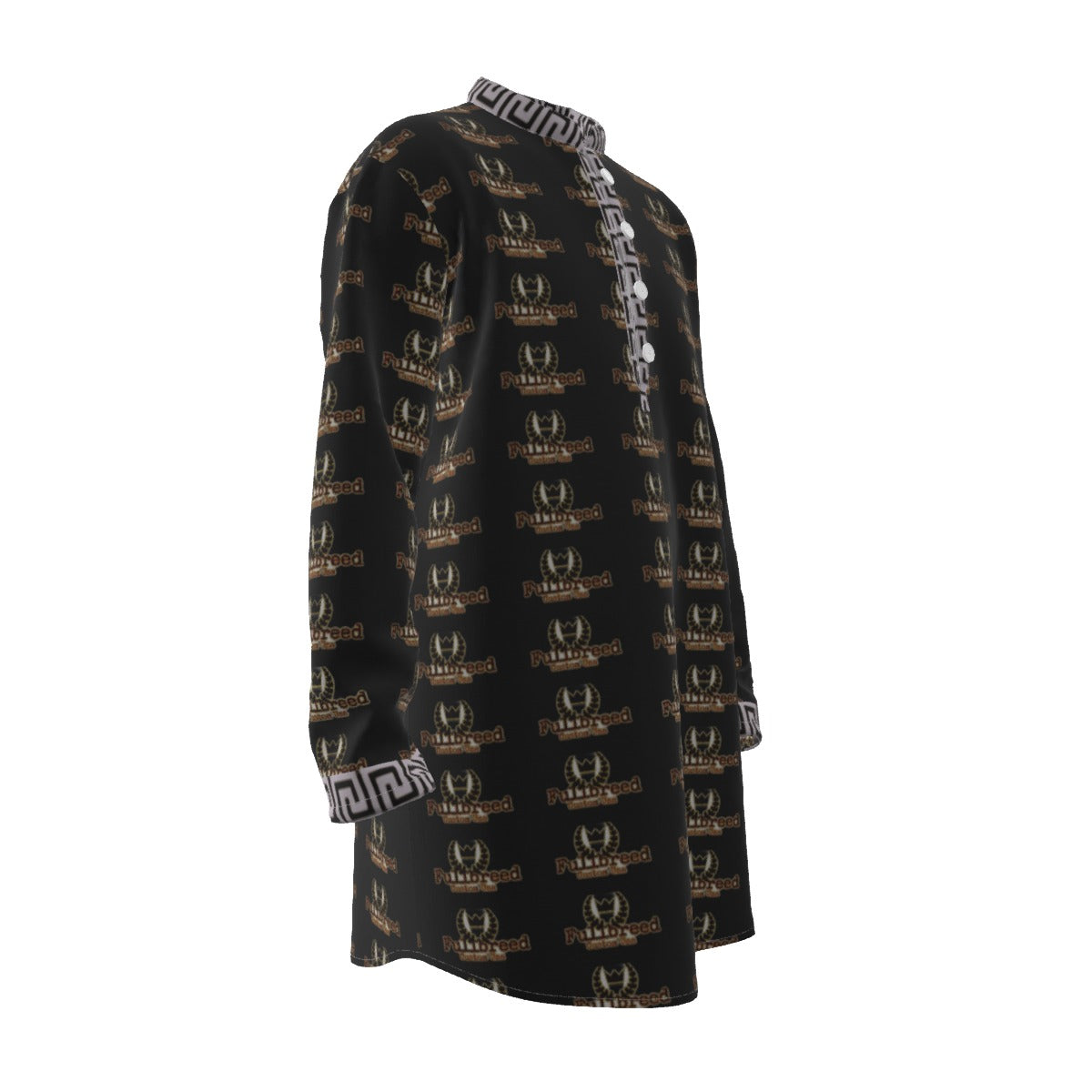 FullbreedCustom Men's Stand-up Collar Long Shirt