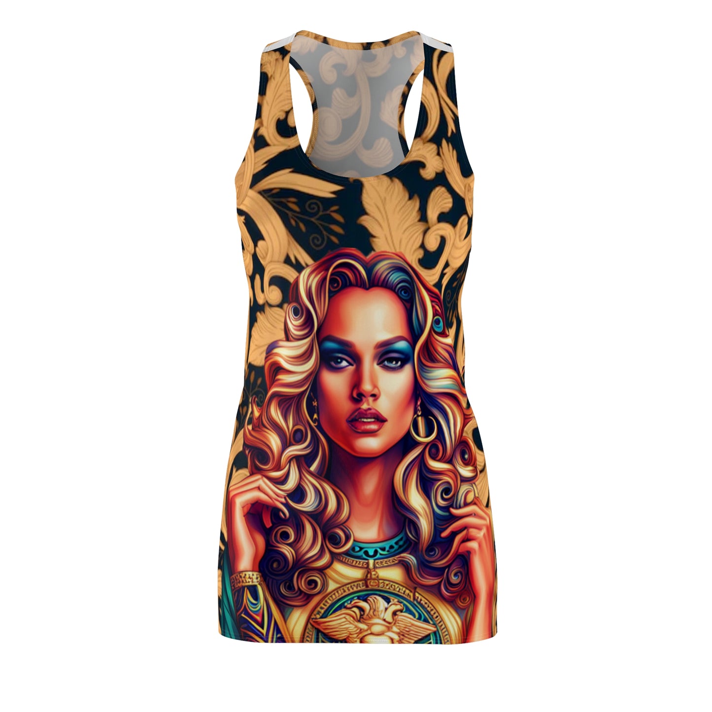 Women's Cut & Sew Racerback Dress (AOP)