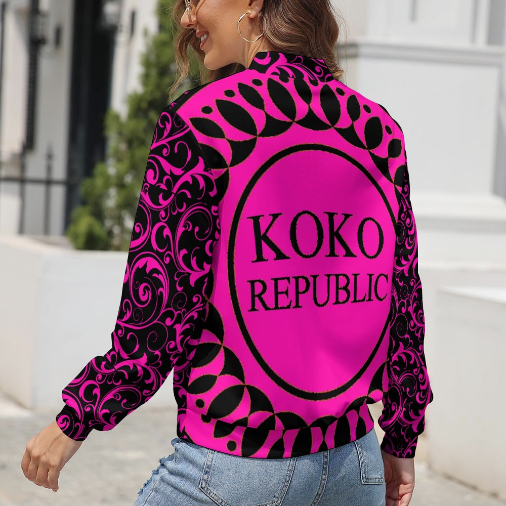 kokorepublic Women's Long Sleeve Zipper Jacket