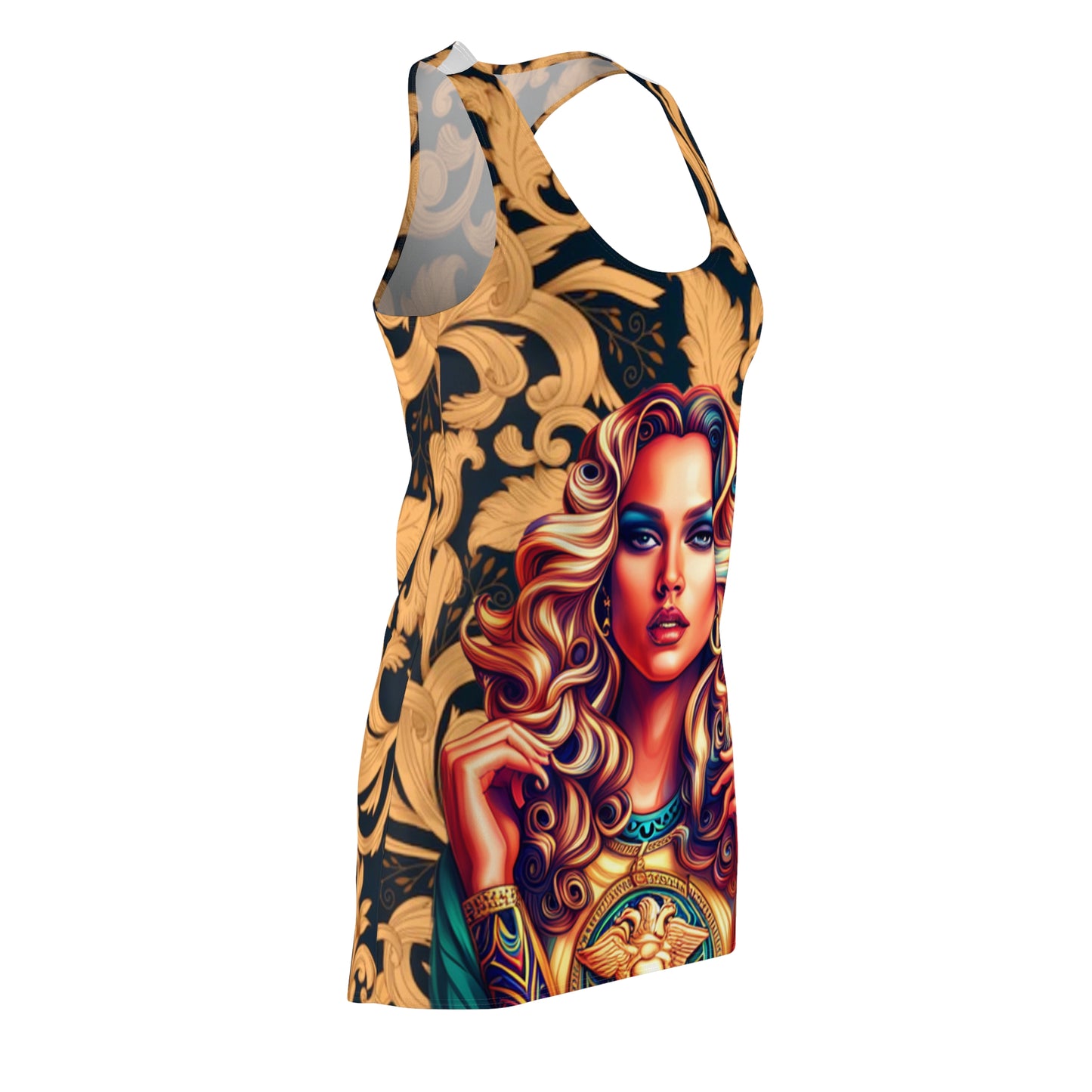 Women's Cut & Sew Racerback Dress (AOP)
