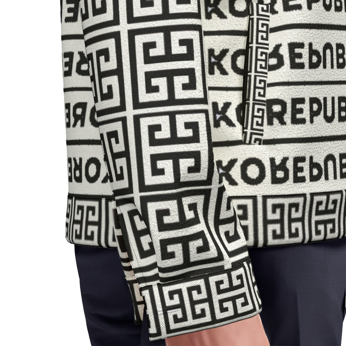 kokorepublic Print Unisex Lapel Jacket | 245GSM Cotton