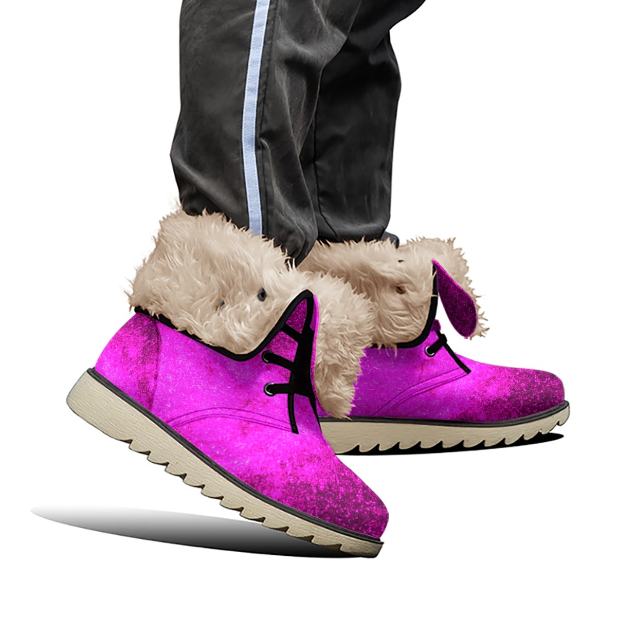 All-Over Print Women's Plush Boots