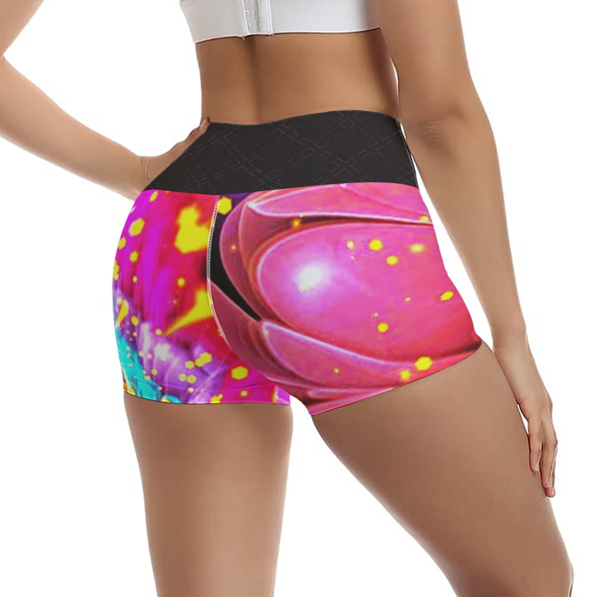 Kokorepublic  Print Women's Ultra-Short Yoga Shorts