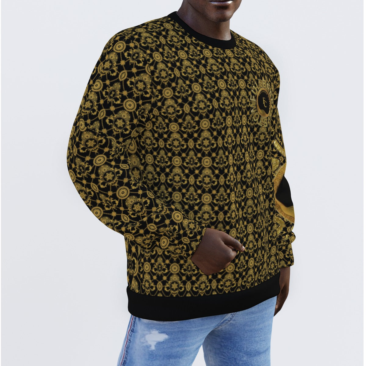 All-Over Print Men's Sweater