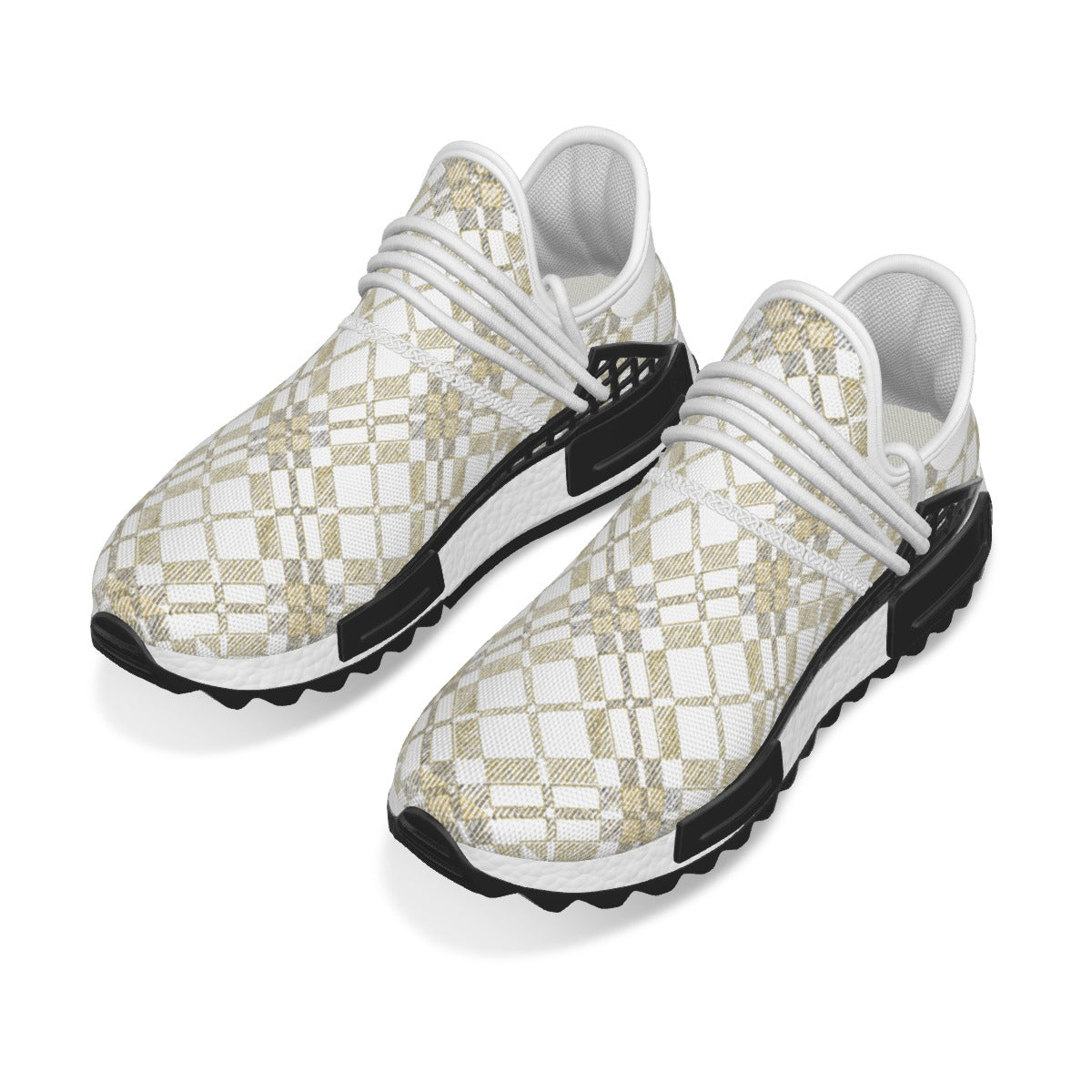 All-Over Print Men's Mesh Sneakers