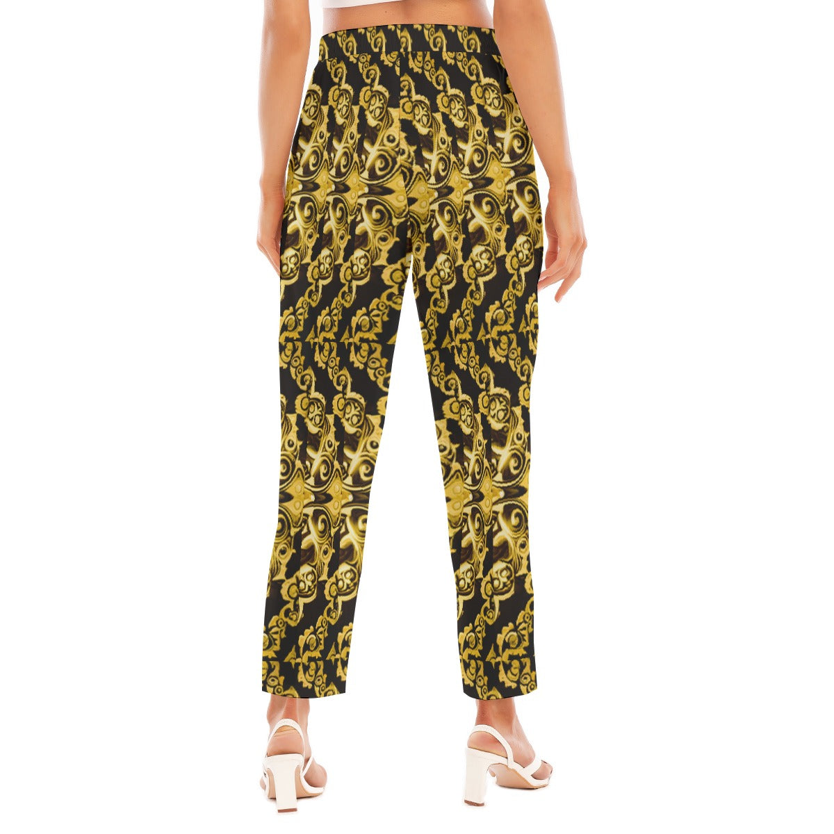 kokorepublic Print Women's Loose Straight-leg Pants