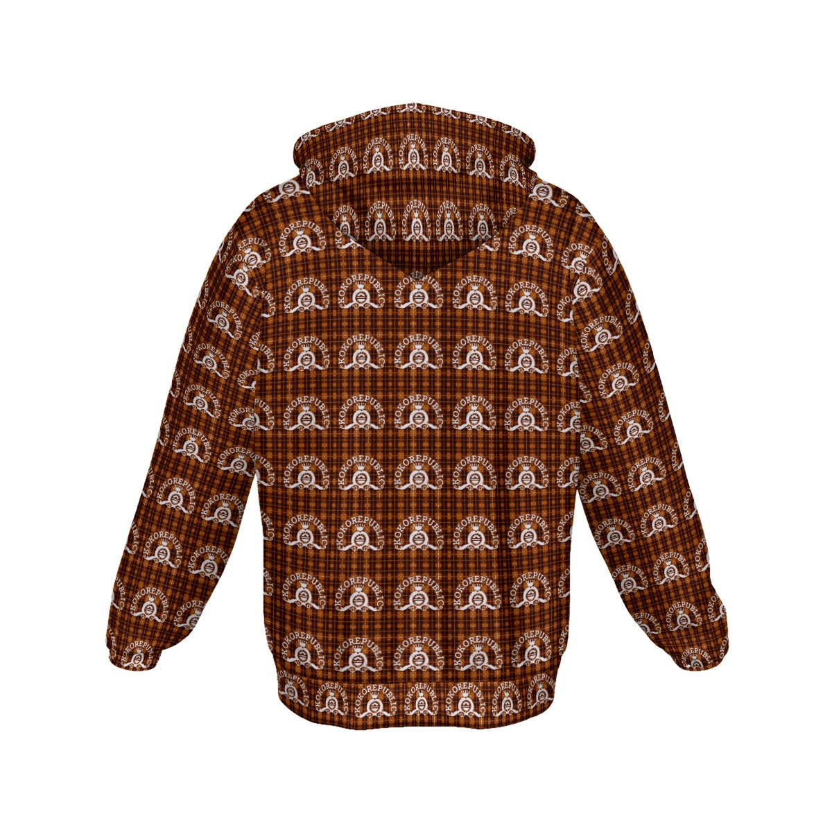 kokorepublic Print Men's Heavy Fleece Zip Up Hoodie
