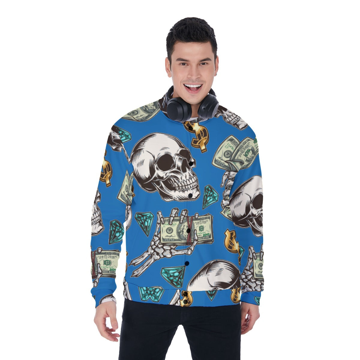 kokorepublic Print Men's Baseball Jacket