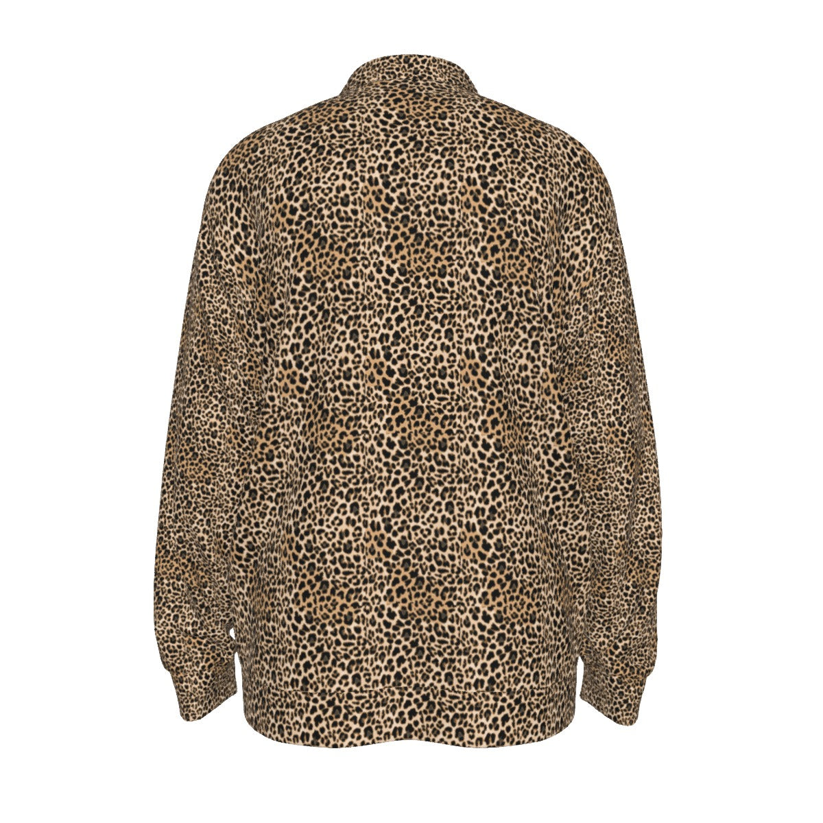 kokorepublic Print Unisex Lapel Collar Sweater