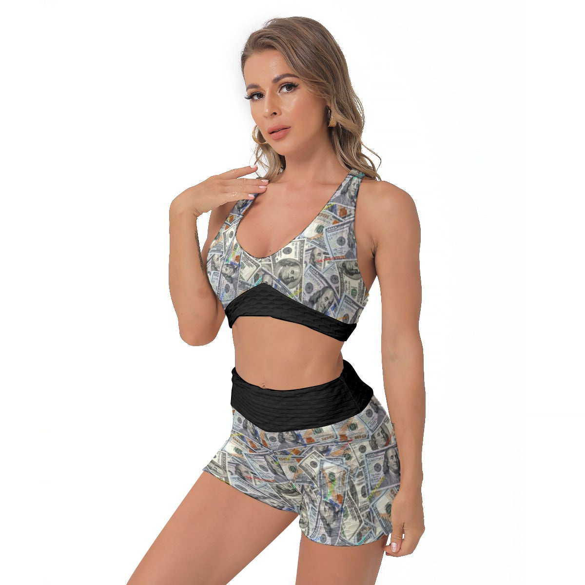 kokorepublic Print Women's Sports Bra Suit