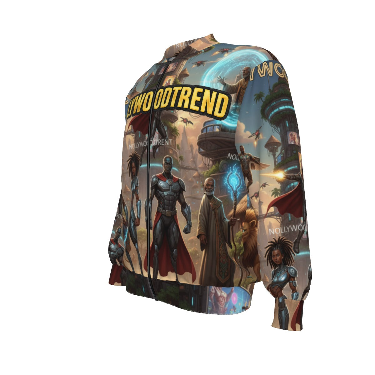 Nollywoodtrend Print Unisex Bomber Jacket
