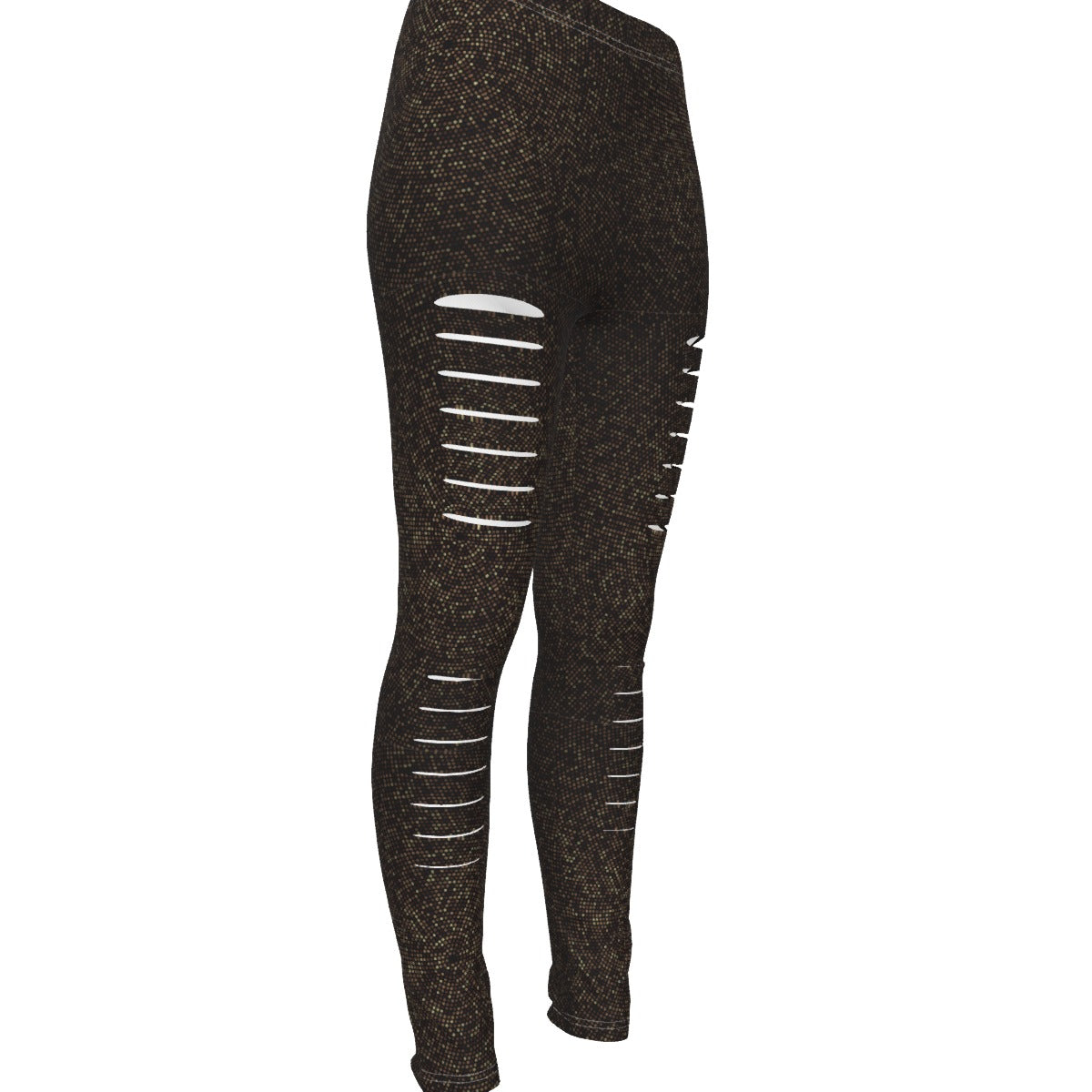 All-Over Print Women's Ripped Leggings