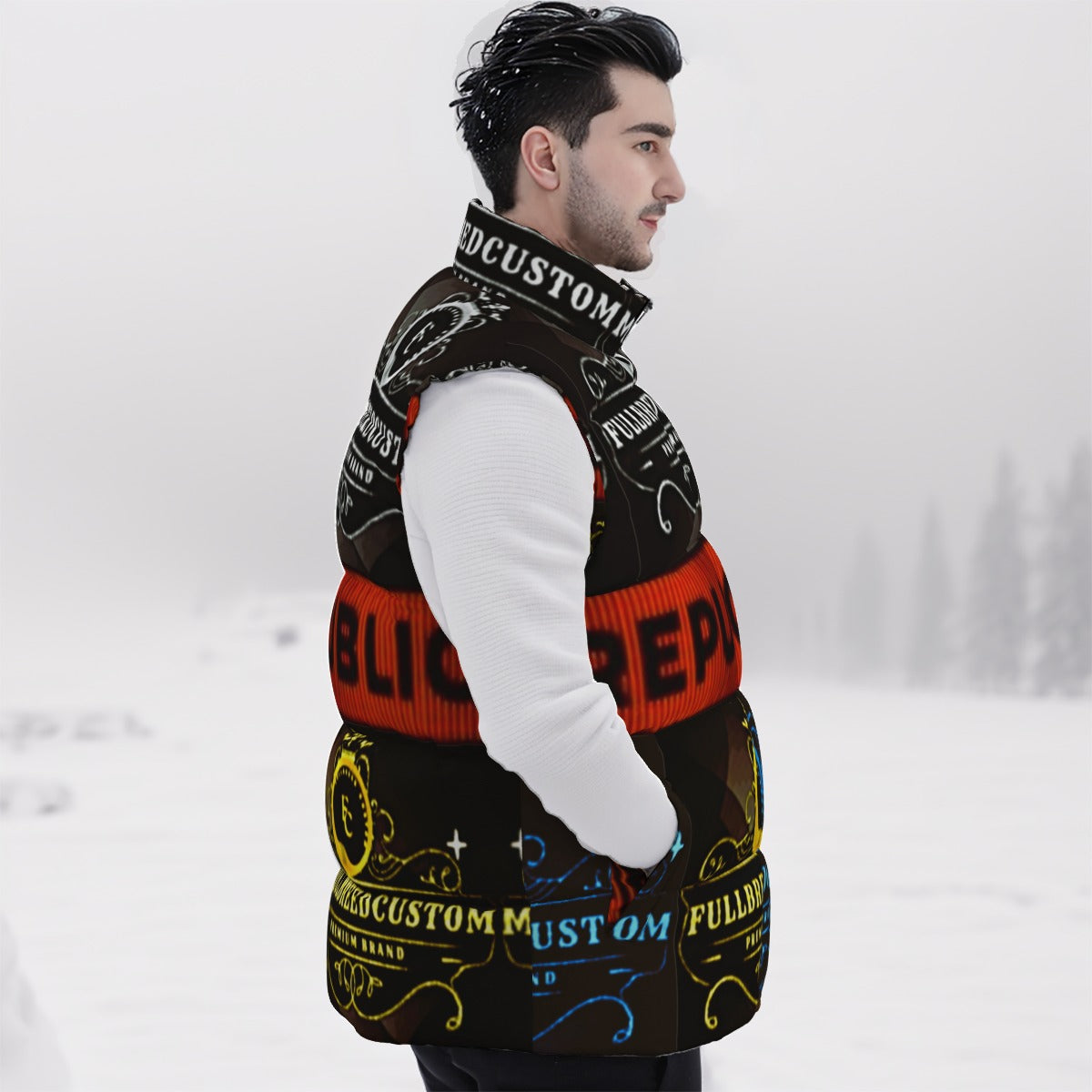 kokorepublic Print Unisex Down Vest