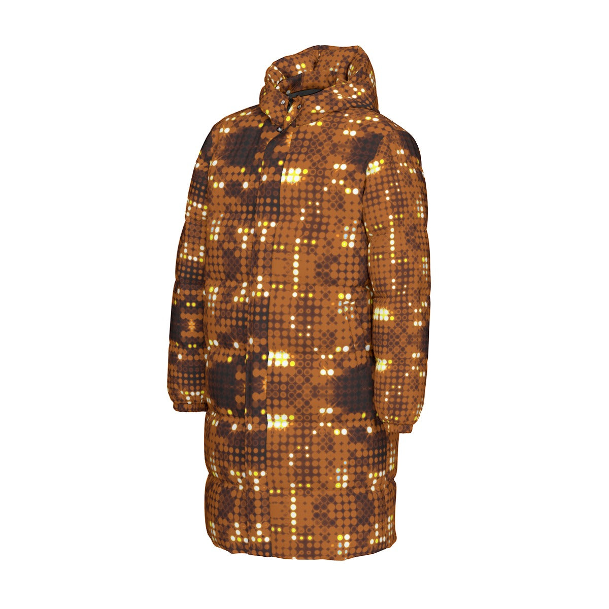 Print Unisex Long Down Jacket