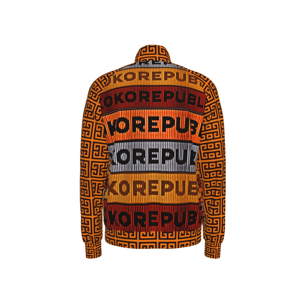 kokorepublic  Print Men's Raglan-Sleeve Stand Collar Jacket