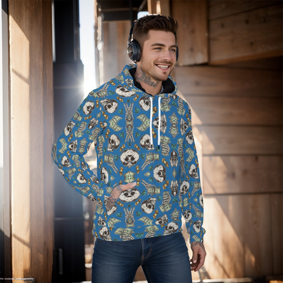 kokorepublic Print Men's Pullover Hoodie