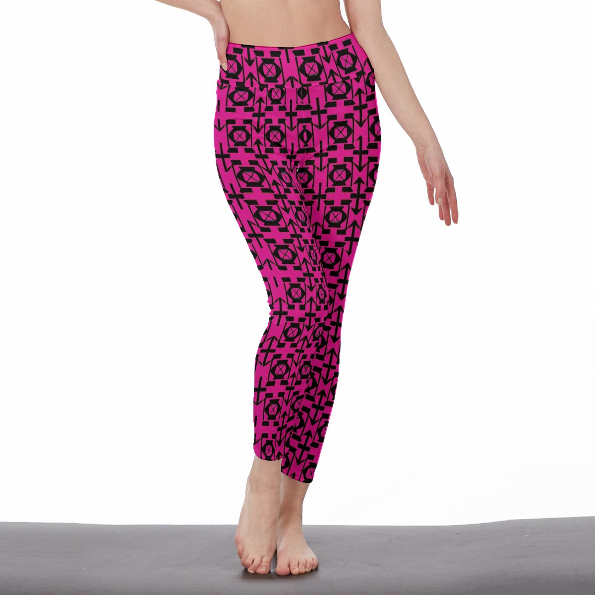 Kokorepublic  Print Women's High Waist Leggings | Side Stitch Closure