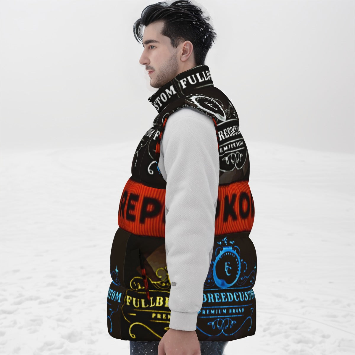 kokorepublic Print Unisex Down Vest