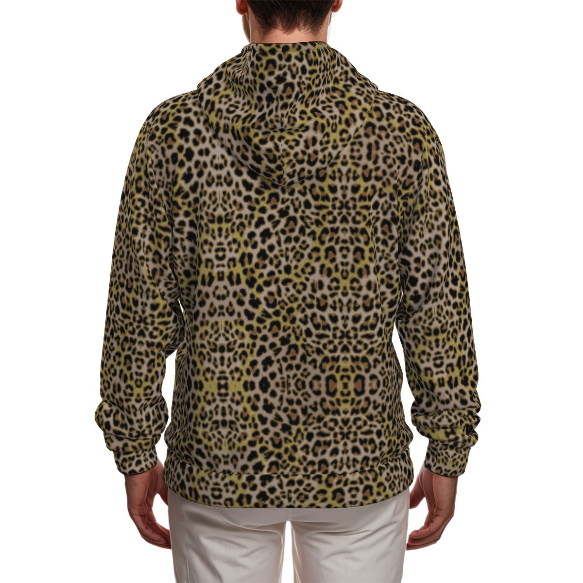 Print Zip Up Hoodie With Pocket