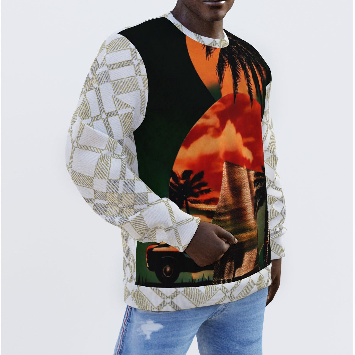 Nollywoodtrend Print Men's Sweater