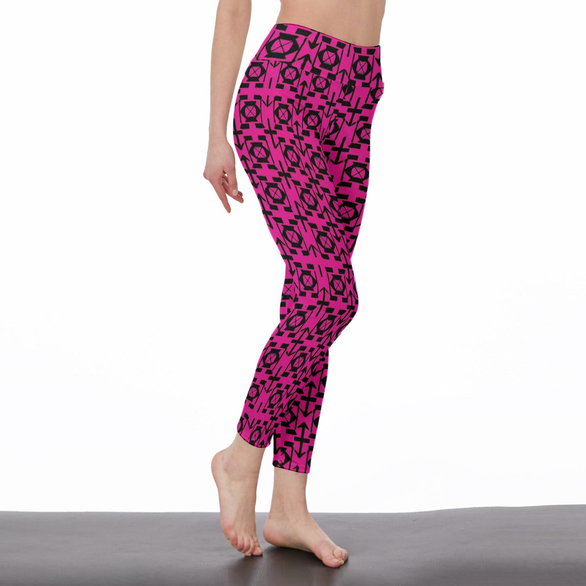 Kokorepublic  Print Women's High Waist Leggings | Side Stitch Closure