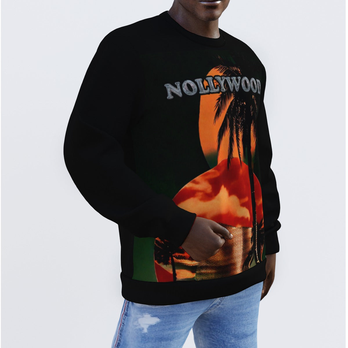 Nollywoodtrend Print Men's Sweater