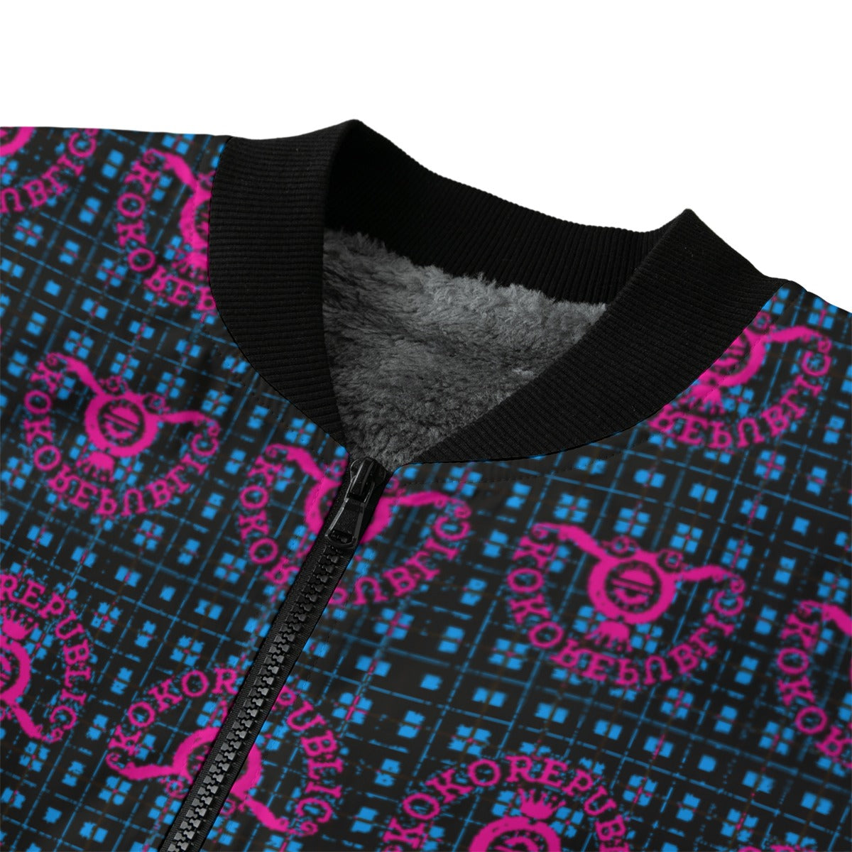 kokorepublic Print Men’s Fleece Bomber Jacket