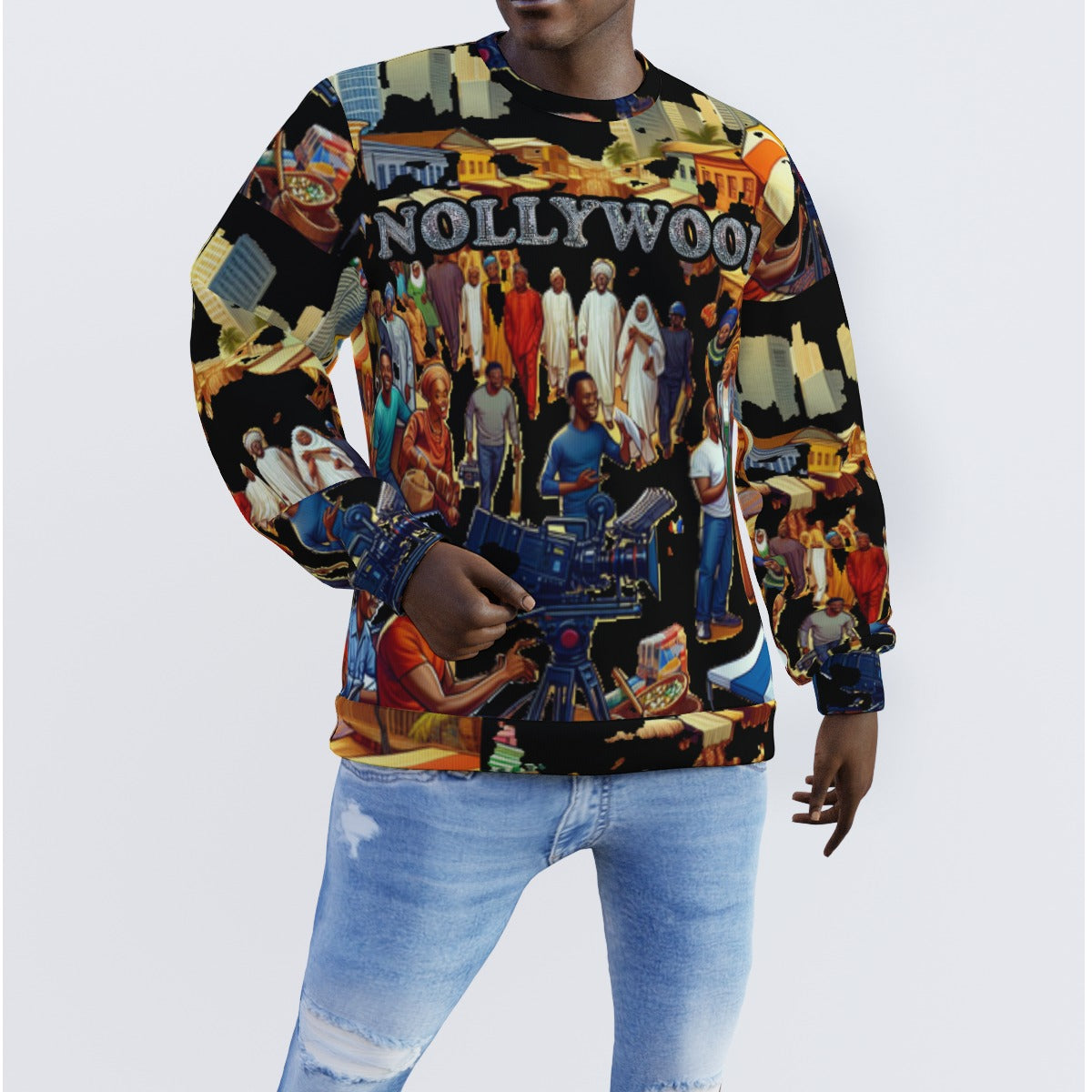 Nollywoodtrend  Print Men's Sweater