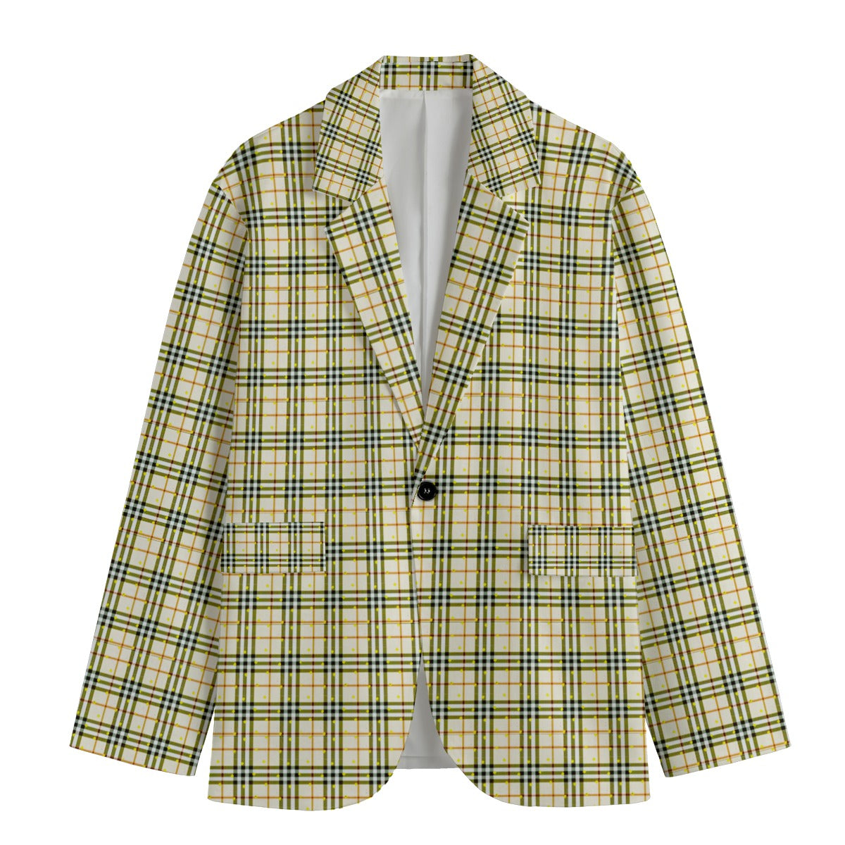 kokorepublic Print Men's Casual Flat Lapel Collar Blazer