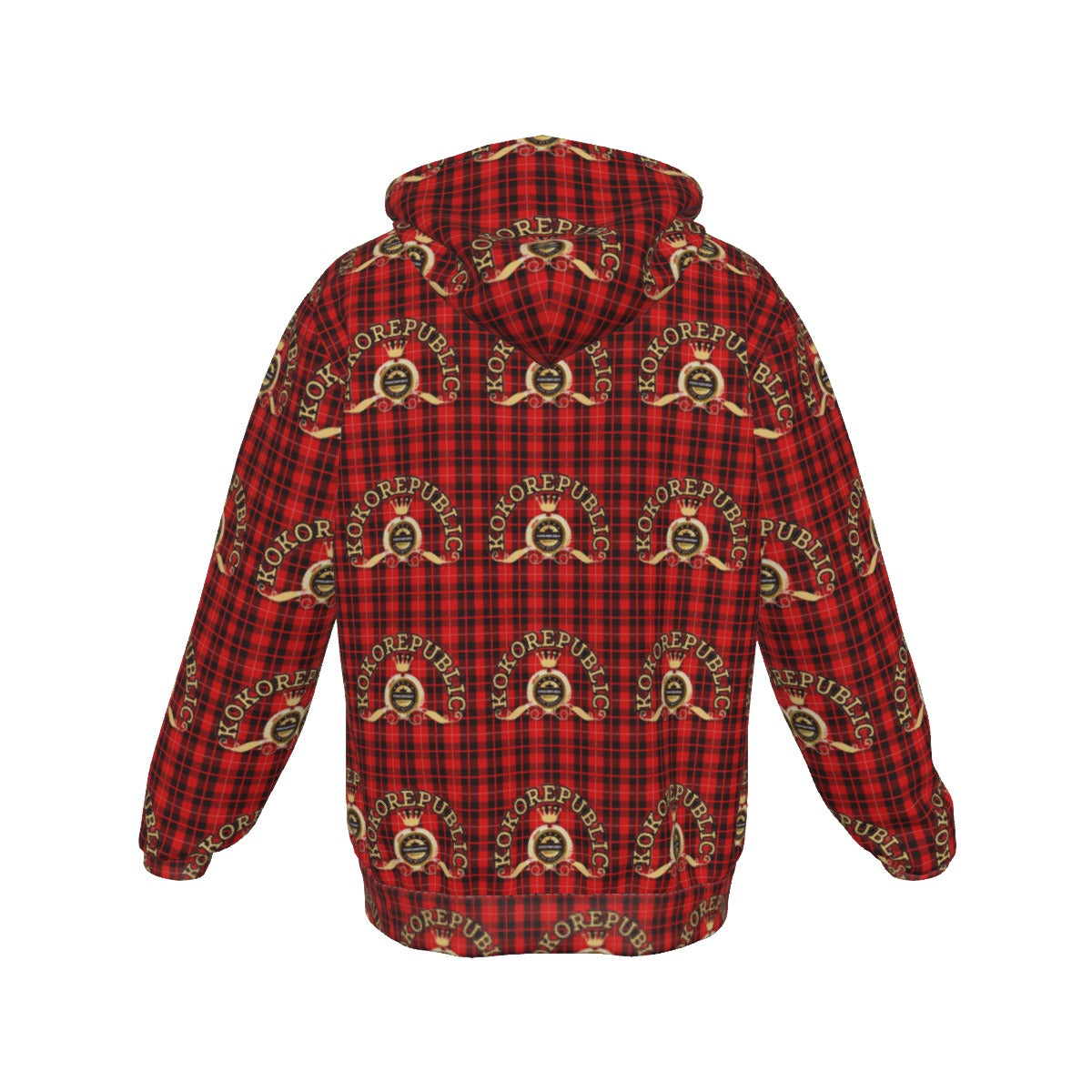 kokorepublic Print Zip Up Hoodie With Pocket