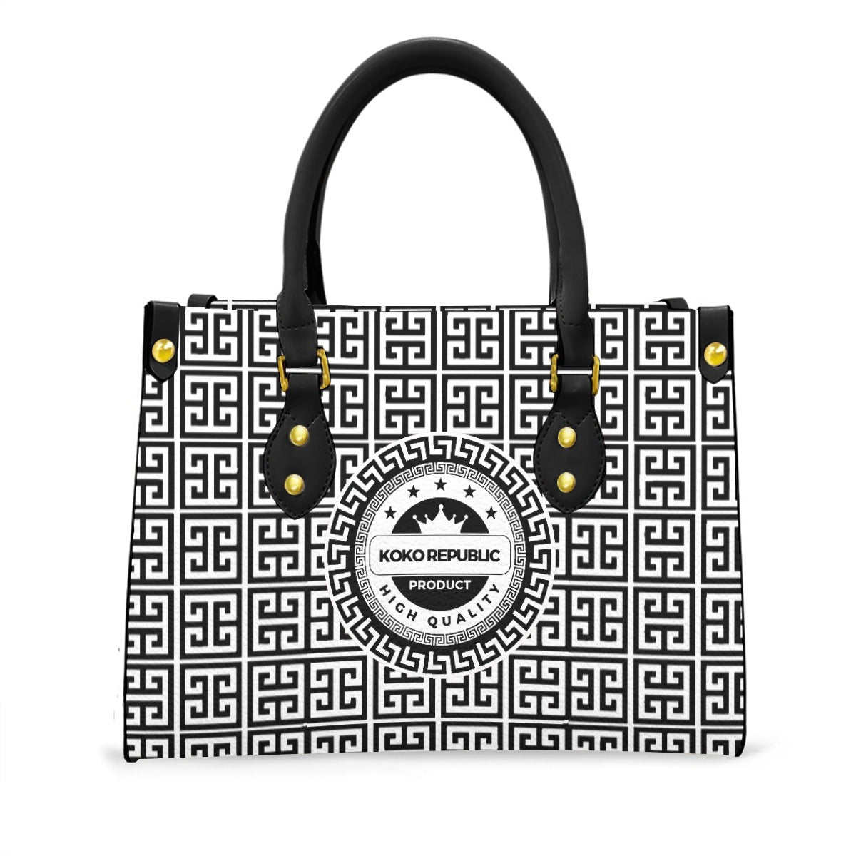 Women's Tote Bag With Black Handle