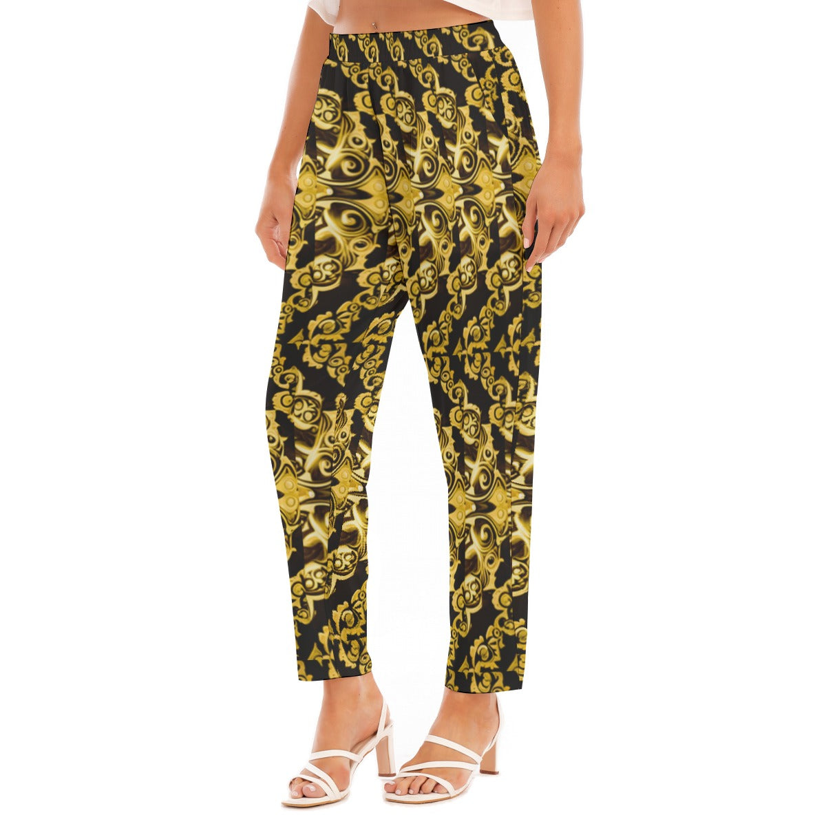 kokorepublic Print Women's Loose Straight-leg Pants