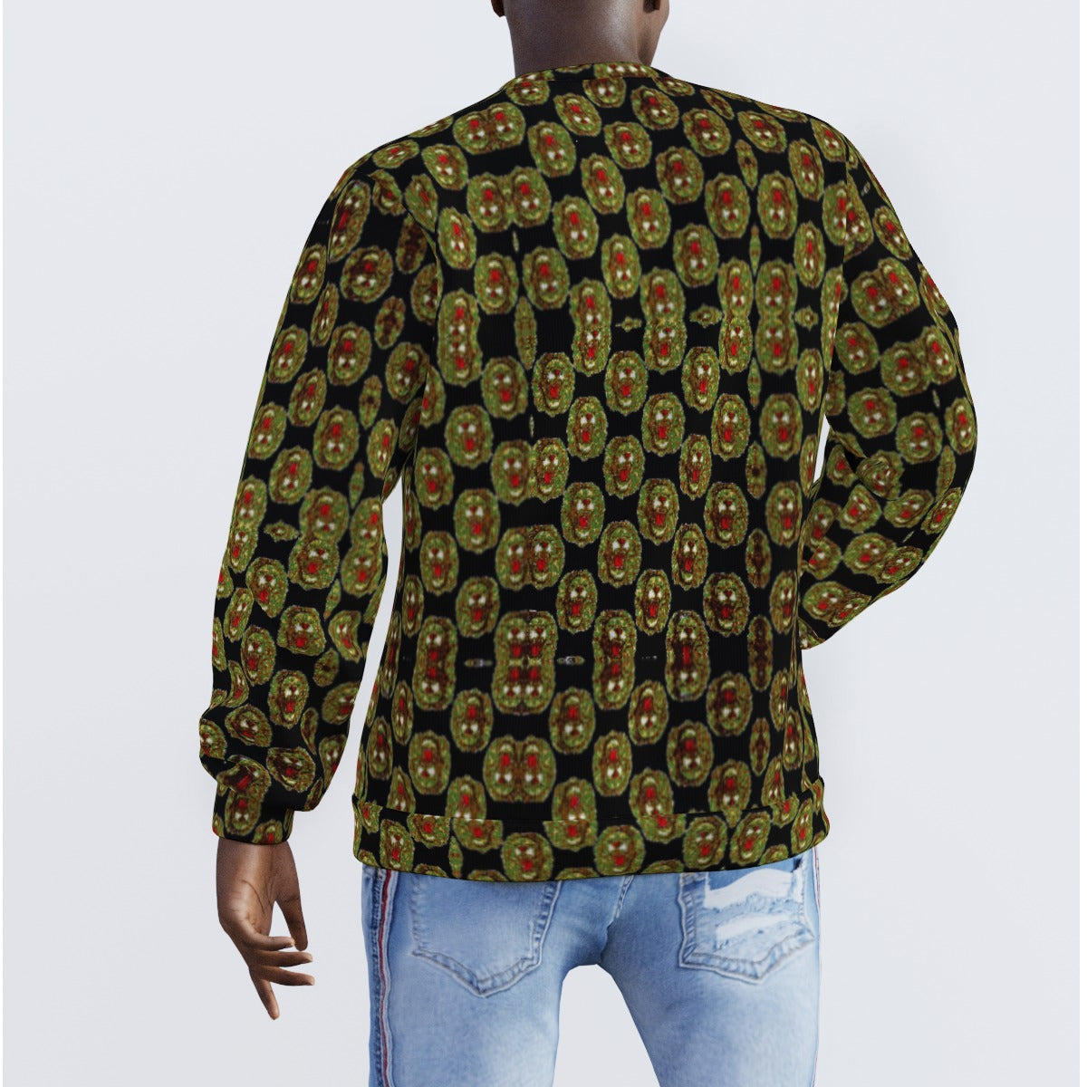 All-Over Print Men's Sweater