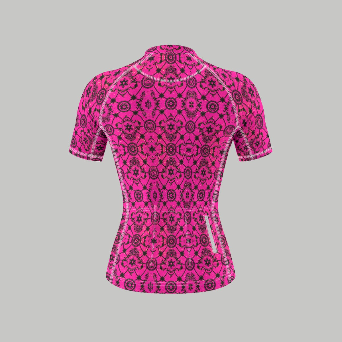 kokorepublic Print Women's Anti-Slip Raglan Cycling Jersey With Short Sleeve