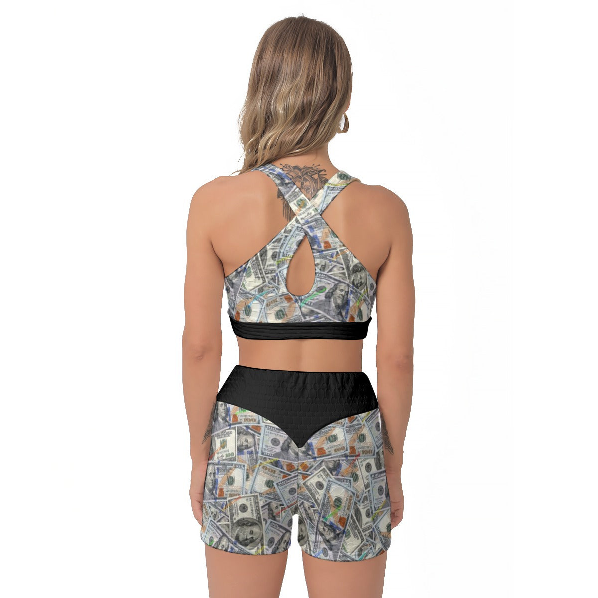 kokorepublic Print Women's Sports Bra Suit