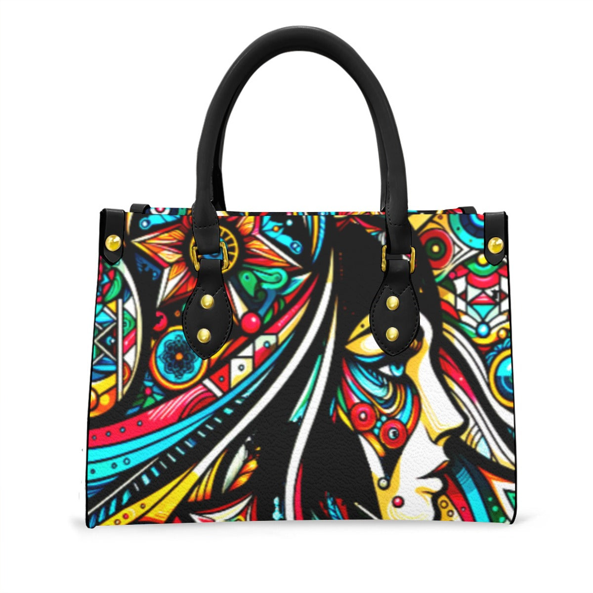 kokorepublic Women's Tote Bag With Black Handle