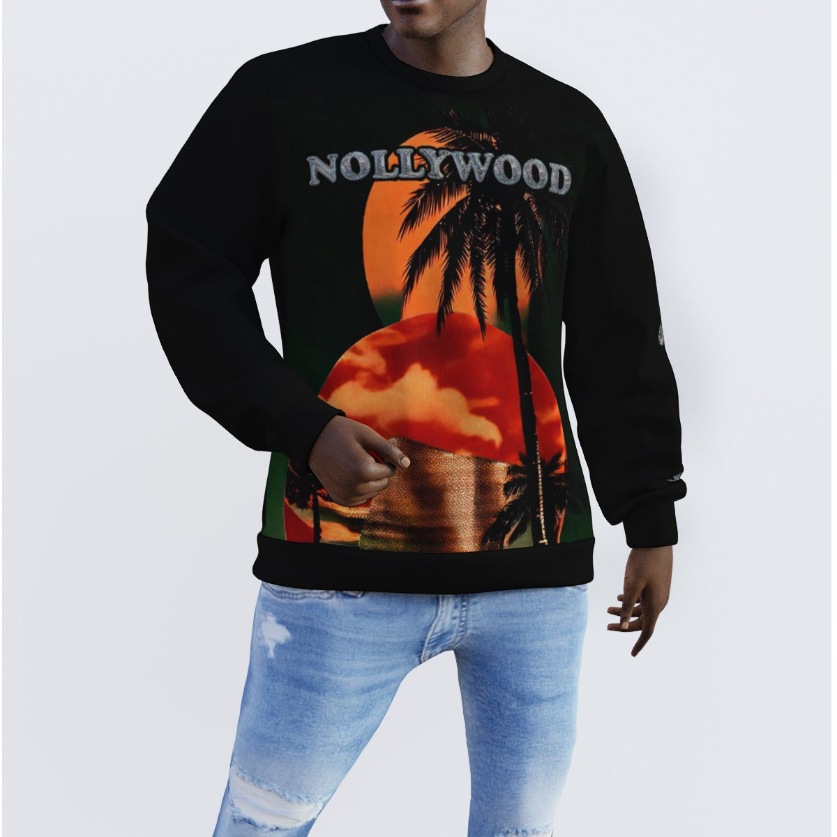Nollywoodtrend Print Men's Sweater