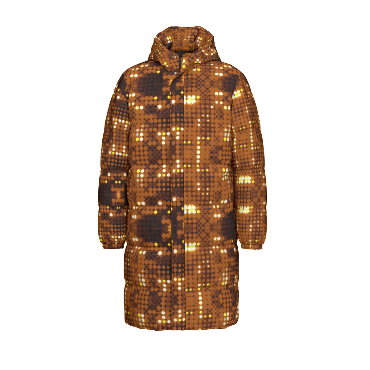 Print Unisex Long Down Jacket