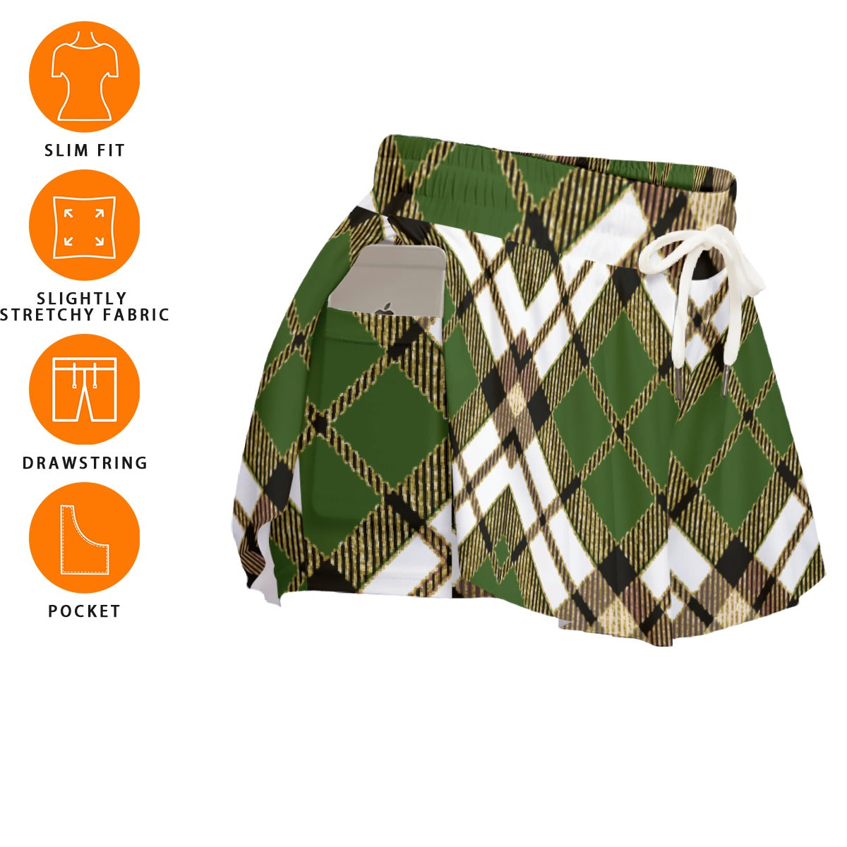 All-Over Print Women's Sport Skorts With Pocket