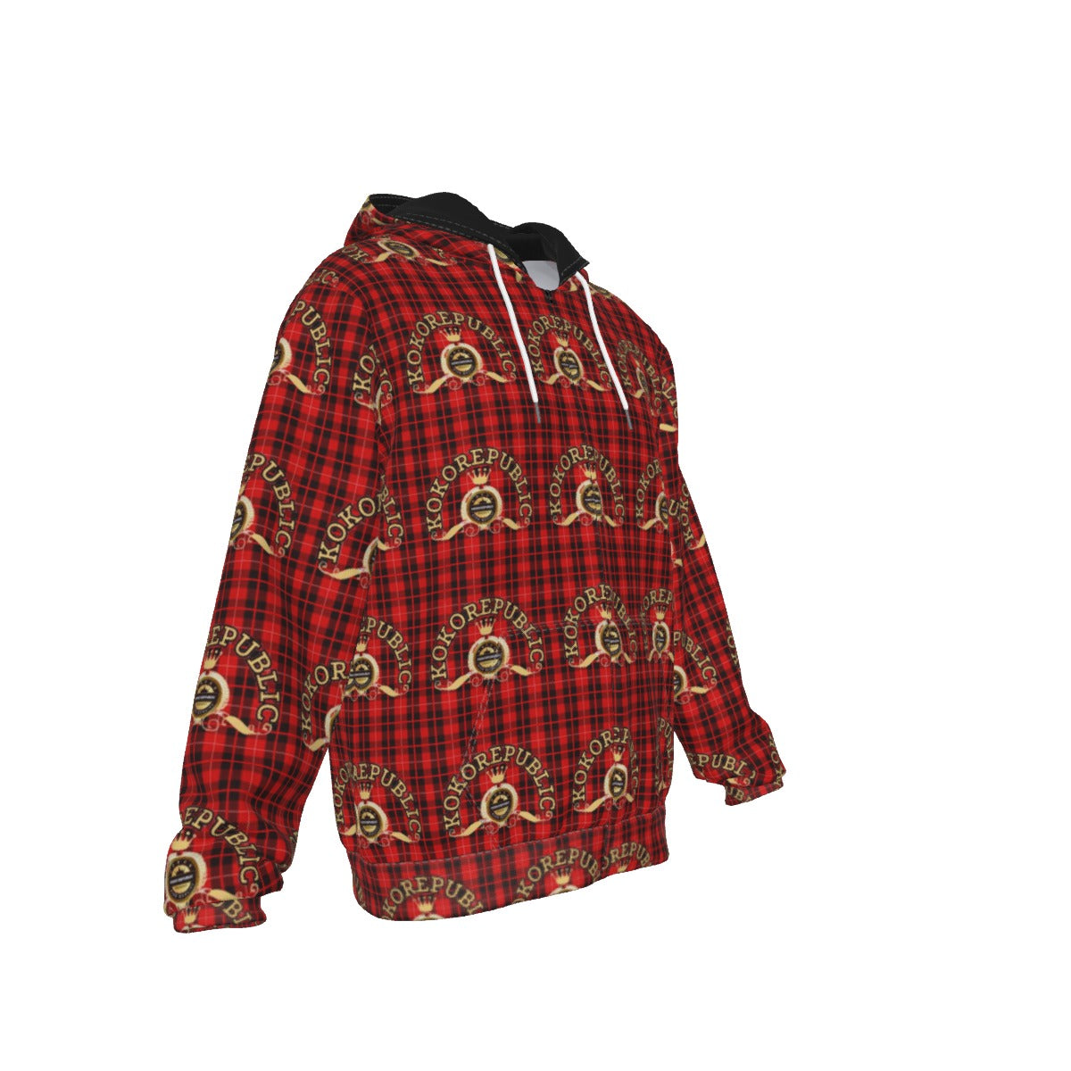 kokorepublic Print Zip Up Hoodie With Pocket