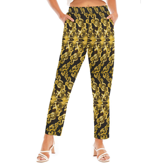 kokorepublic Print Women's Loose Straight-leg Pants