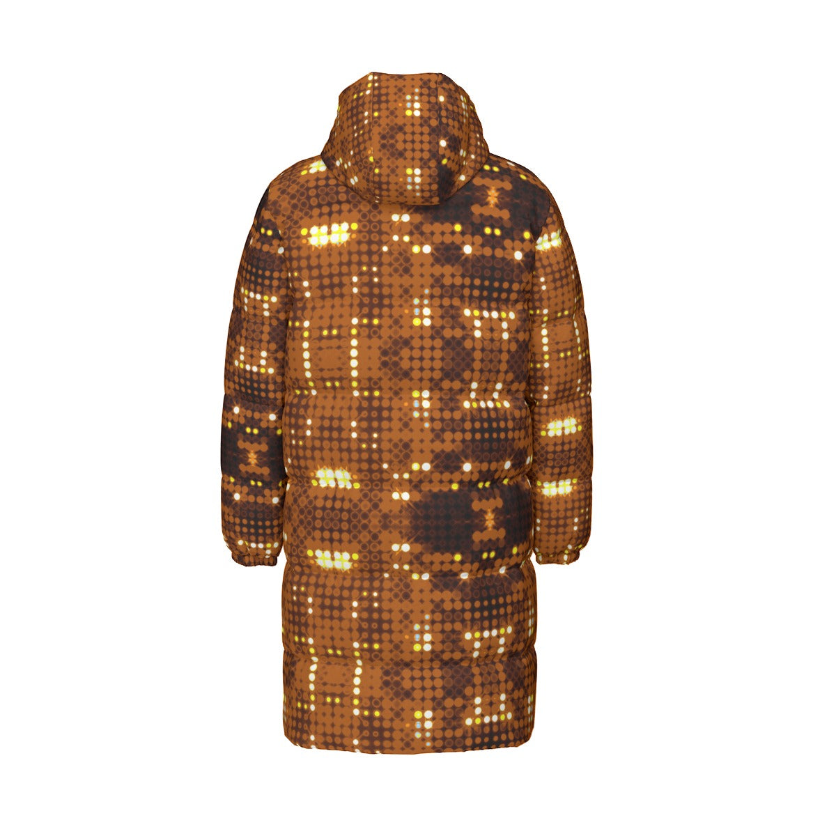 Print Unisex Long Down Jacket