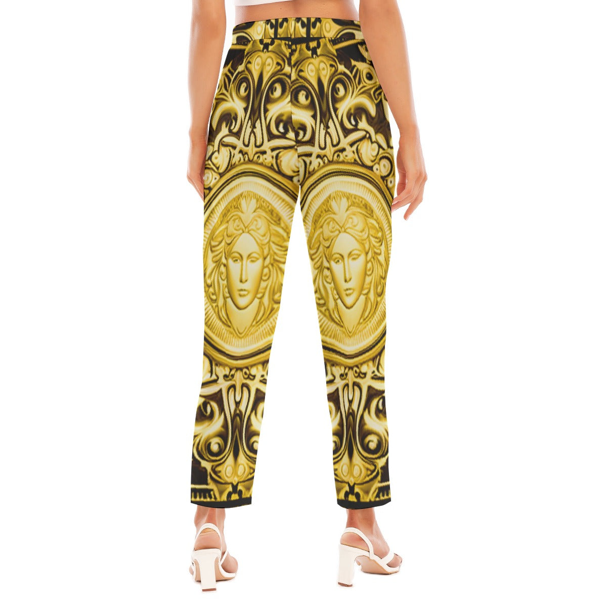 kokorepublic Print Women's Loose Straight-leg Pants
