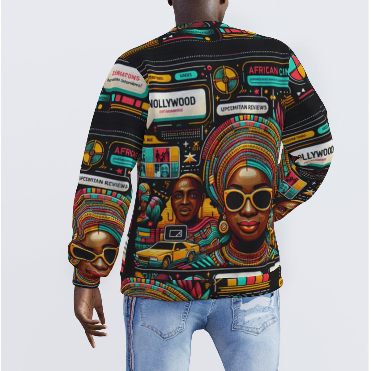 Nollywoodtrend Print Men's Sweater