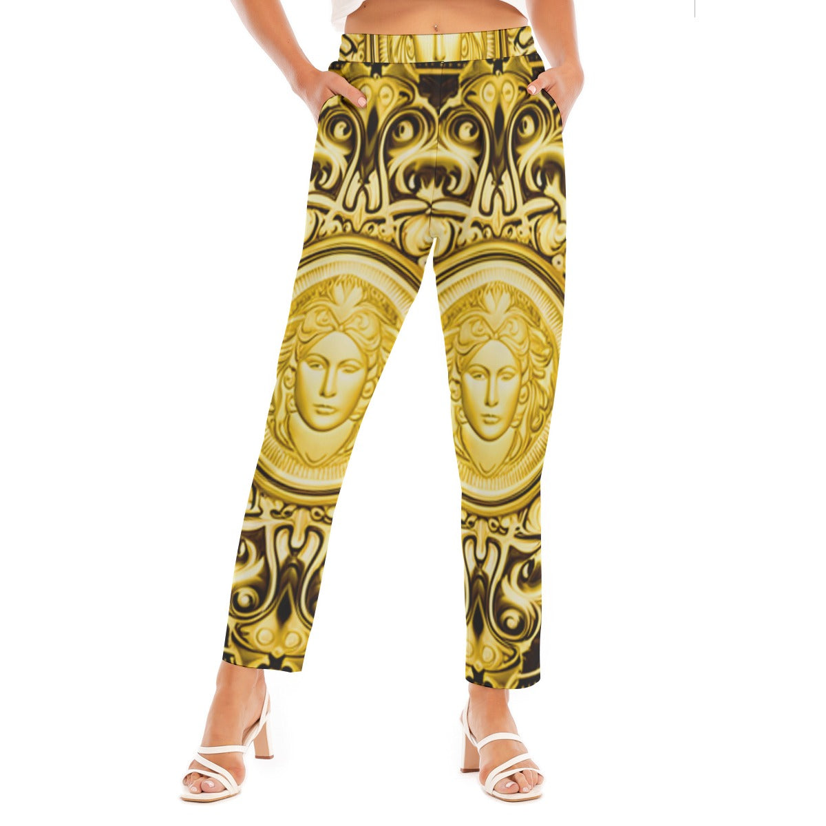 kokorepublic Print Women's Loose Straight-leg Pants