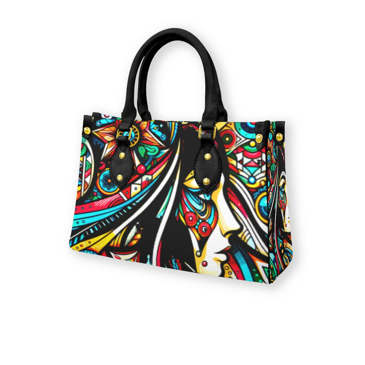 kokorepublic Women's Tote Bag With Black Handle