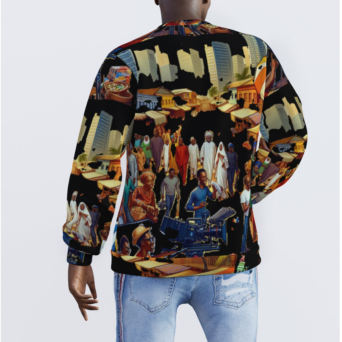 Nollywoodtrend  Print Men's Sweater