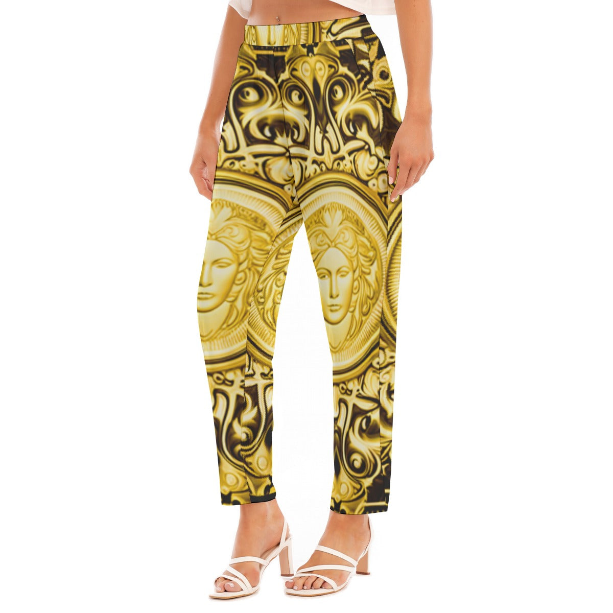 kokorepublic Print Women's Loose Straight-leg Pants